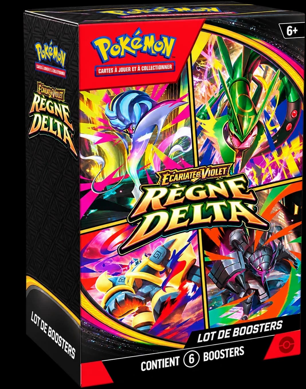 Lot de 6 boosters JCC Pokémon Méga-Évolution – Règne Delta (Booster Bundle)